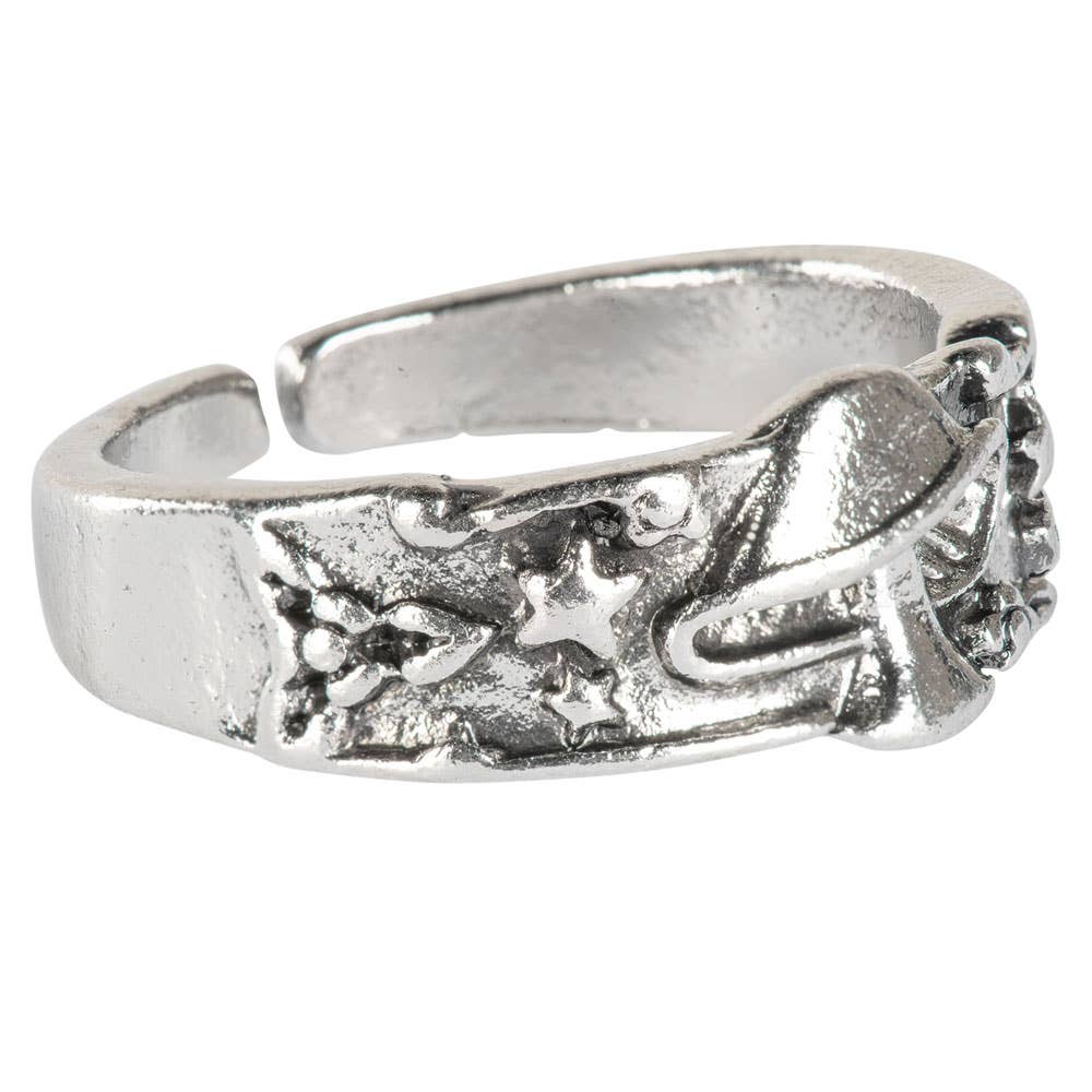 Mushroom Adjustable Band Ring
