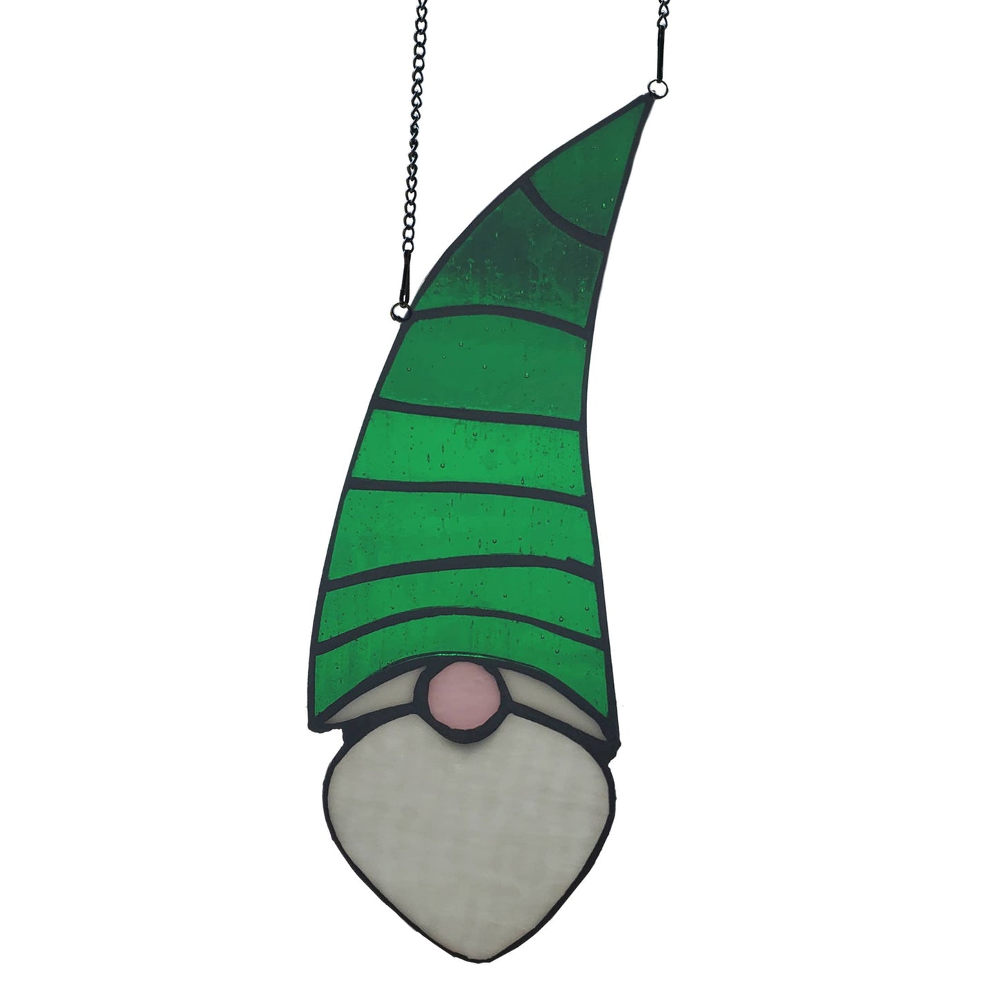 Theodore Green Garden Gnome Window Panel - Stainglass