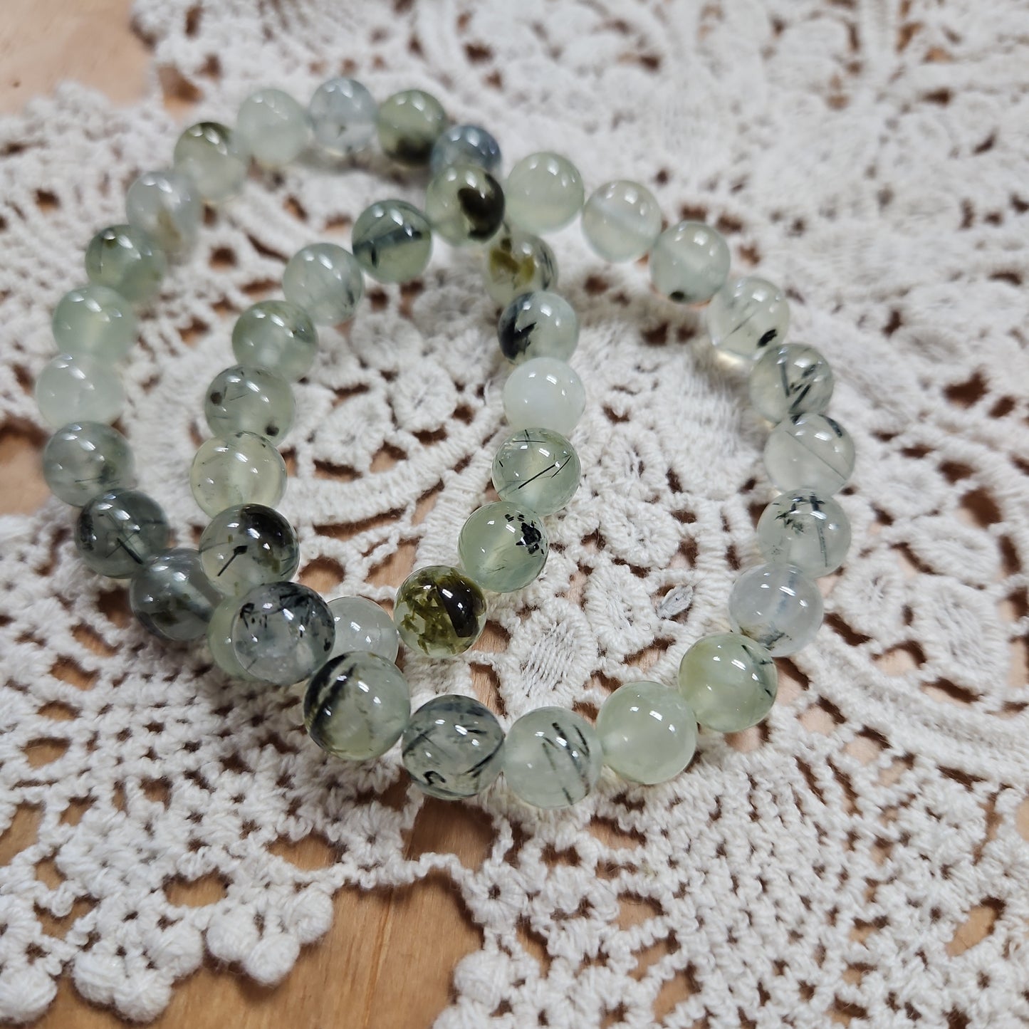 Prehnite - Bead Bracelet 8mm