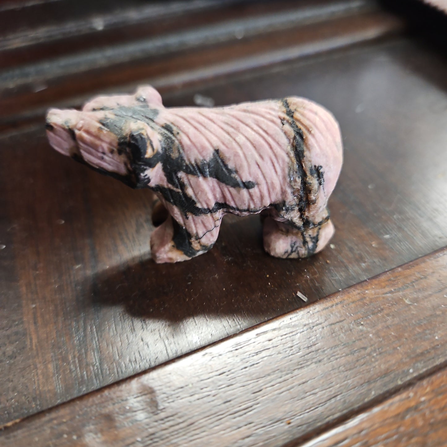 Spirit Animal - Polar Bear Rhodonite
