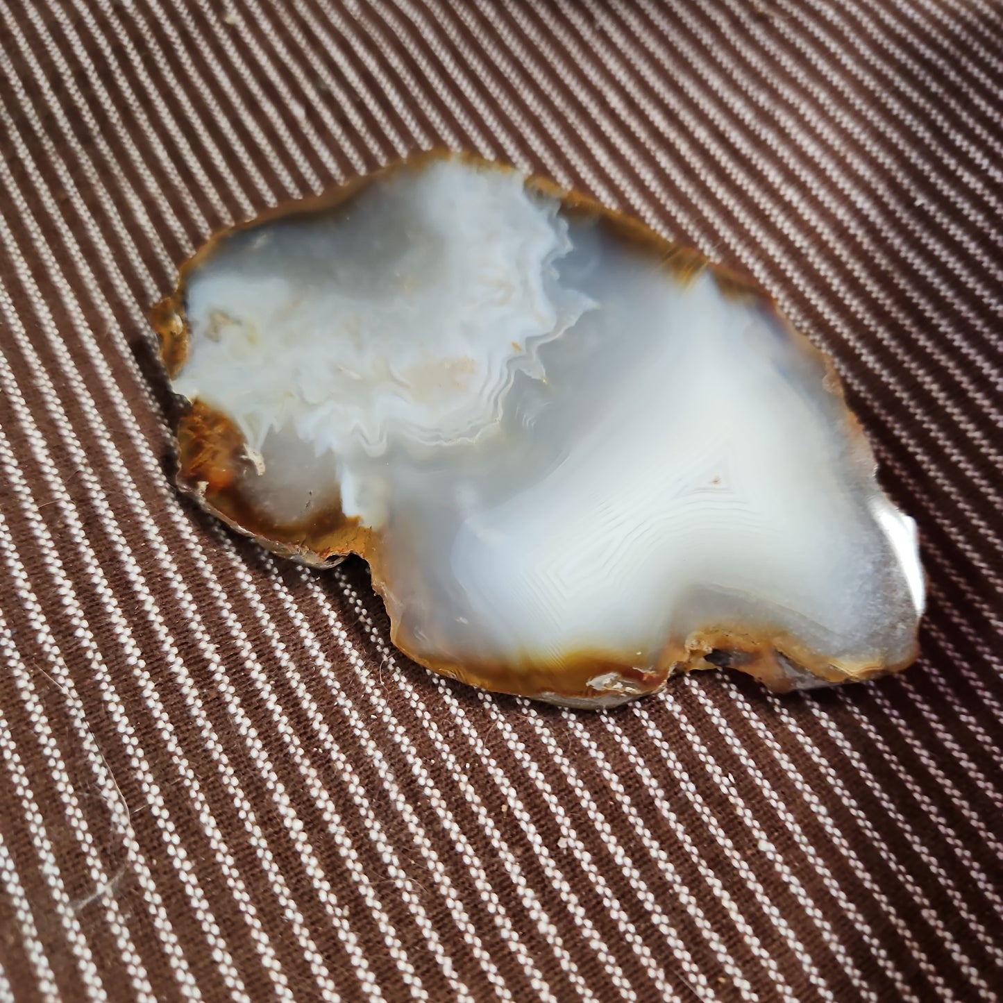 Blue Chalcedony - Large Slice