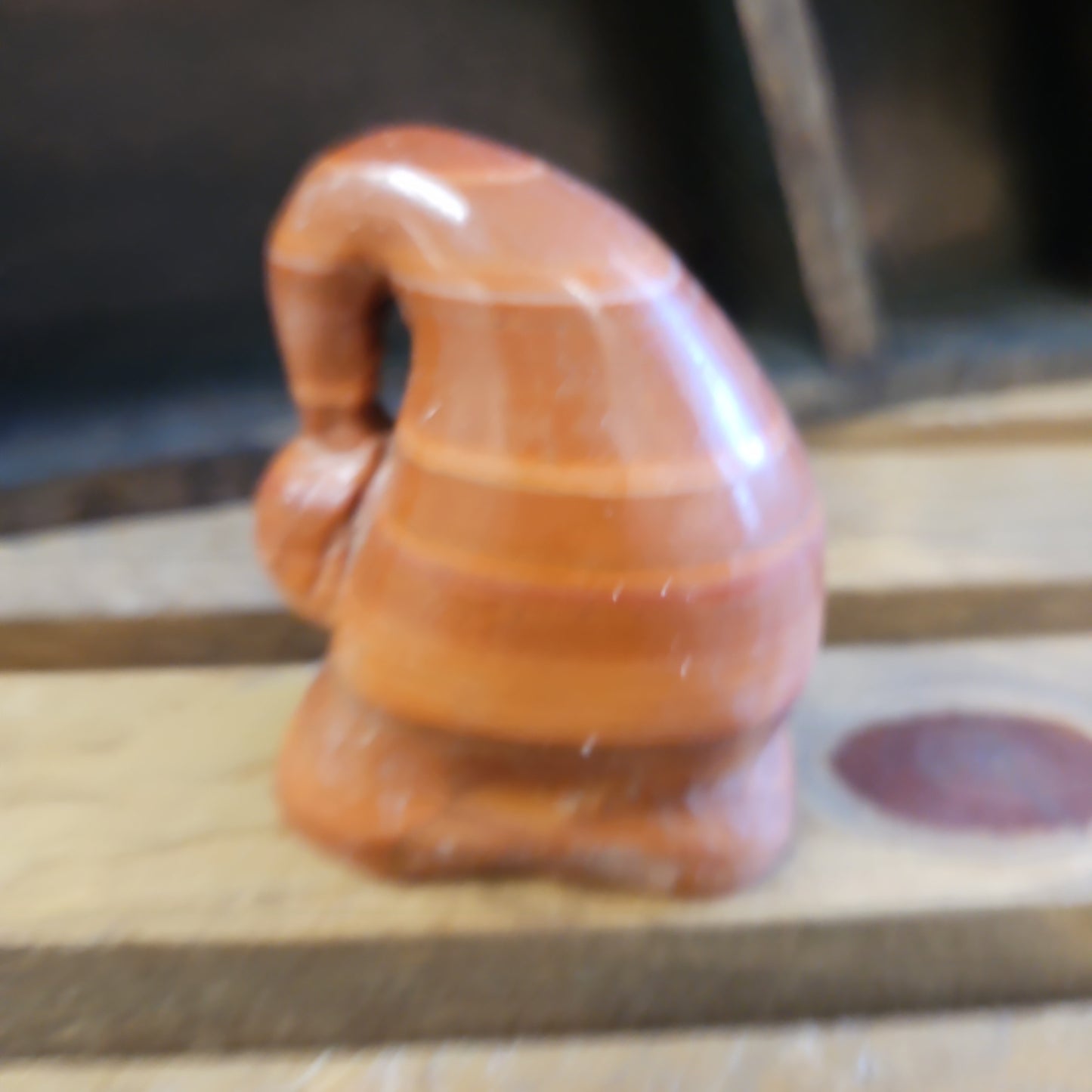 Red Banded Jasper Elf / Gnome Hat (Santa Hat)