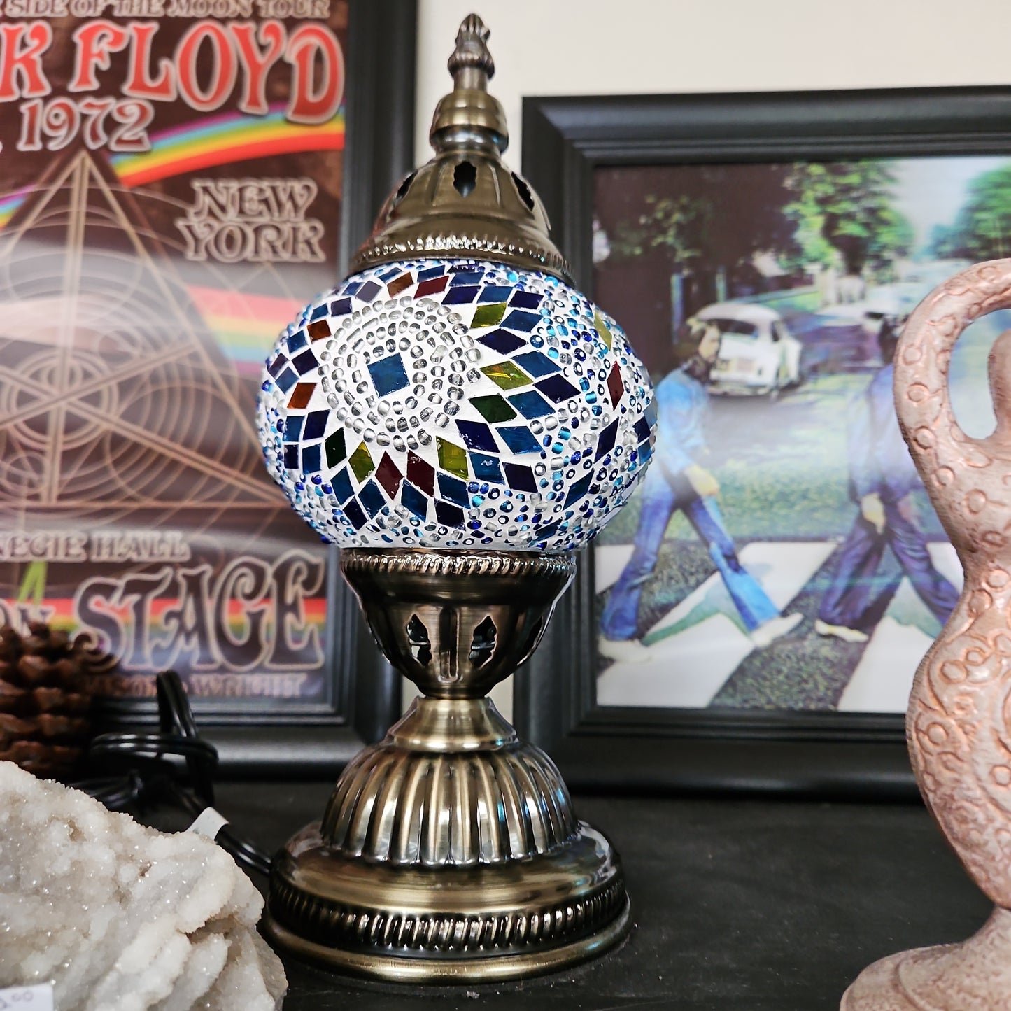 Turkish Style Mosaic Desk Lamp 12" by 5 1/4 "- Various