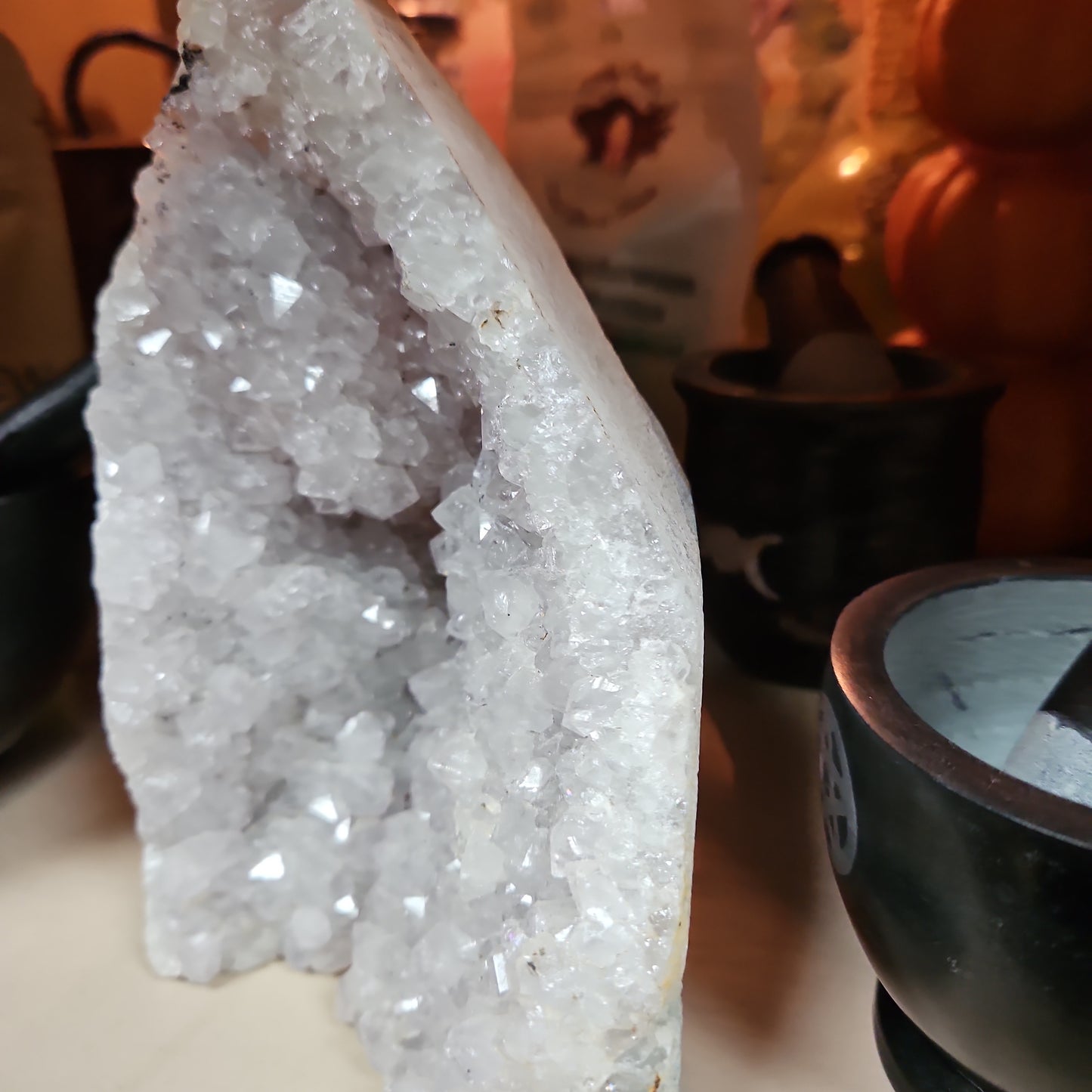 Lavender Amethyst CathedrCathedral 9 1/4 inches tall