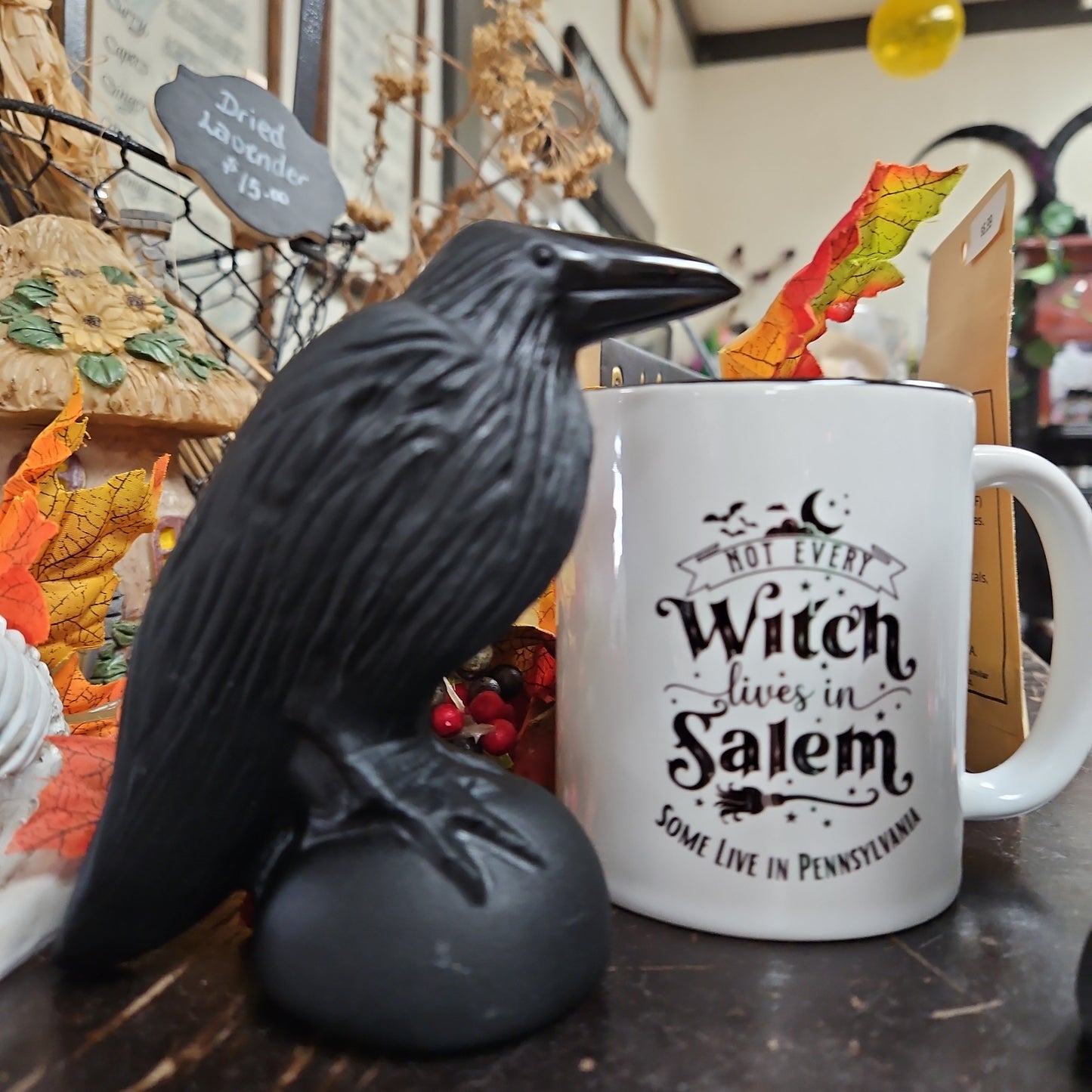 Obsidian Carved Raven / Crow Spirit Animal