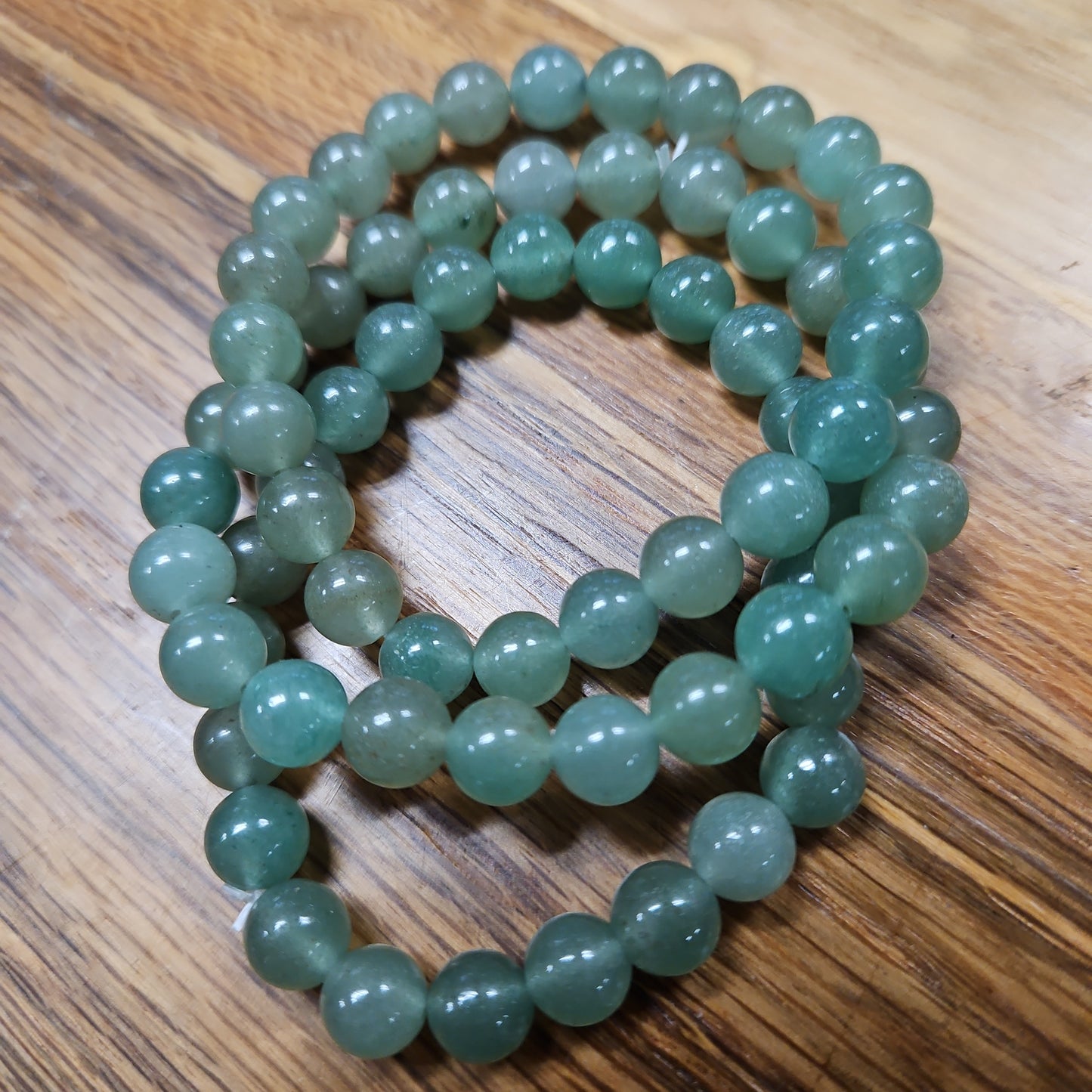 Green Aventurine - Bead Bracelet - 8 mm