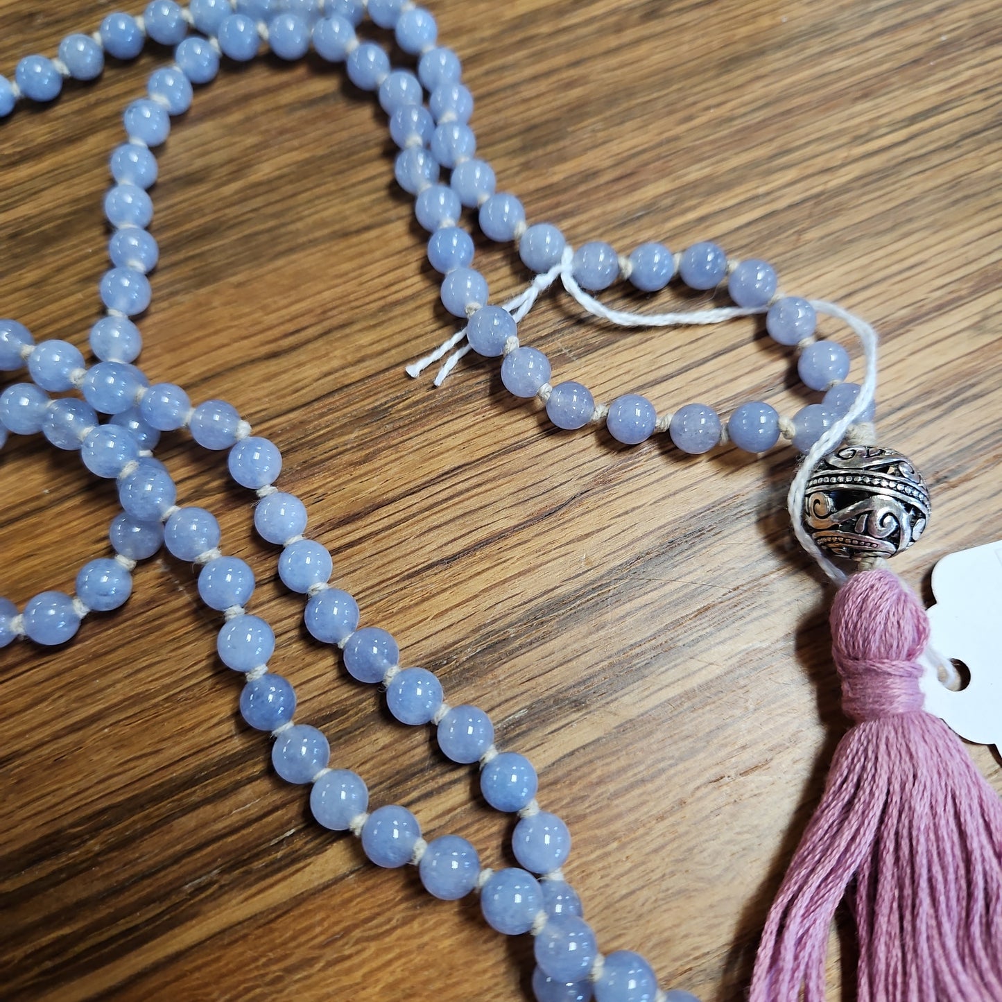 Aquamarine 108 Bead Mala - Handmade