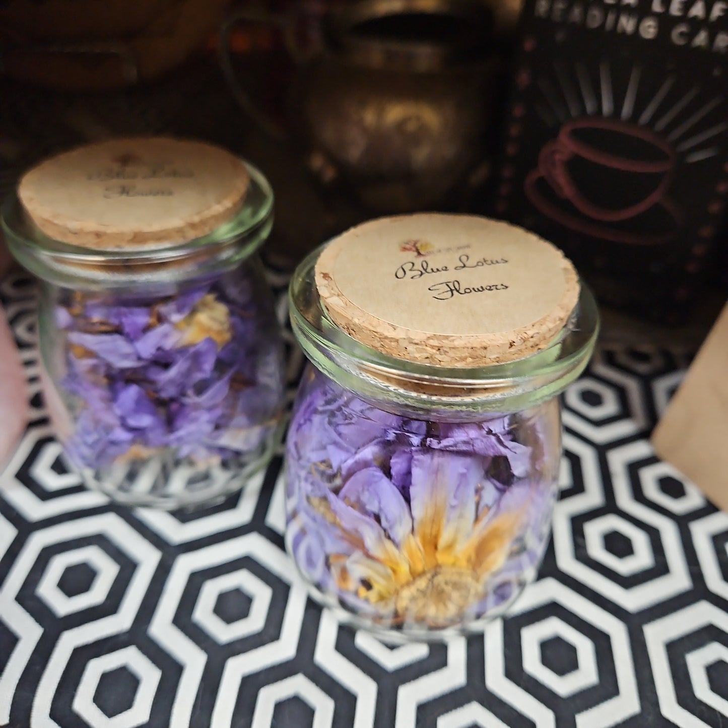 Blue Lotus - Organic Dried Flowers in Apothecary Jar
