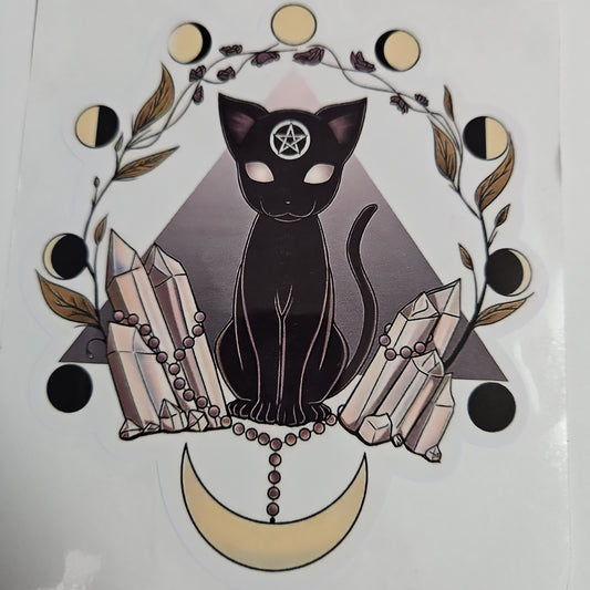 Mystic Cat Vinyl Sticker / Car Decal