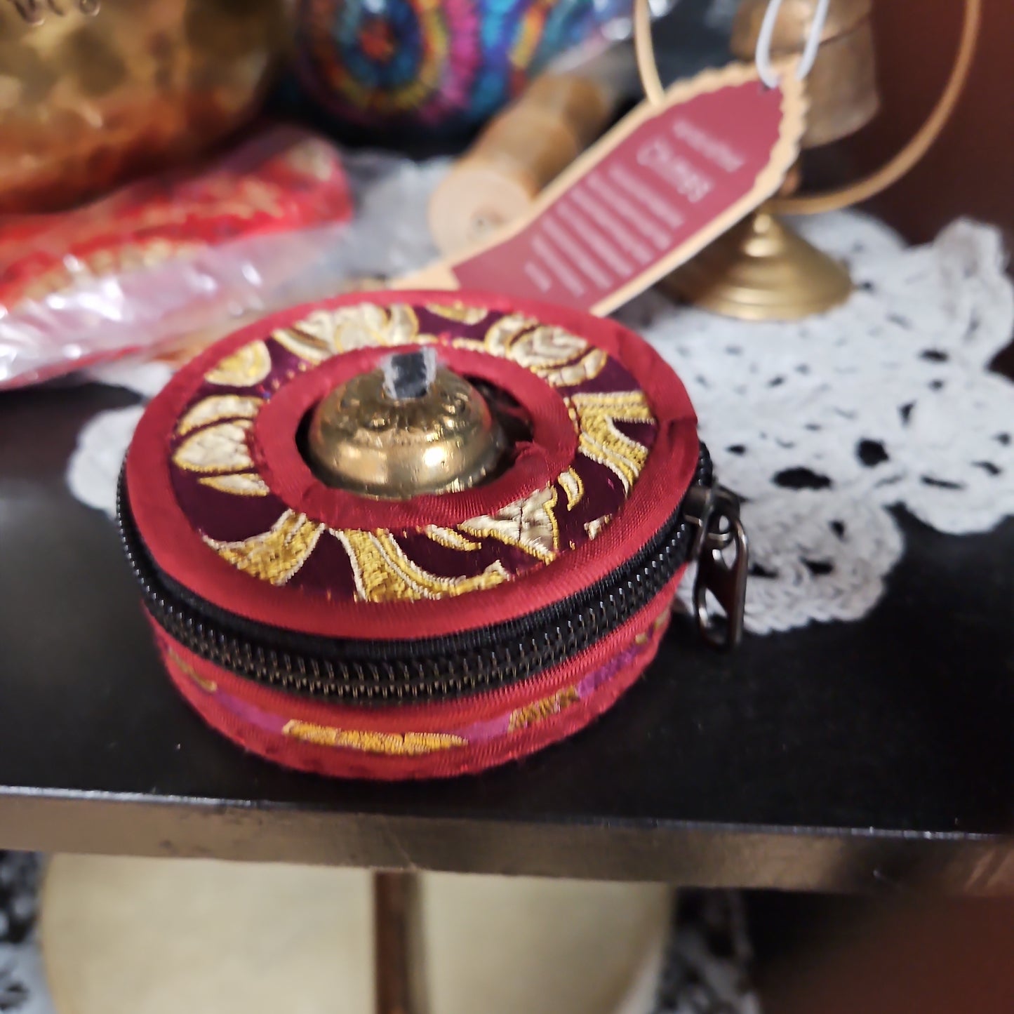 Om Mani Padme Prayer Chimes with case