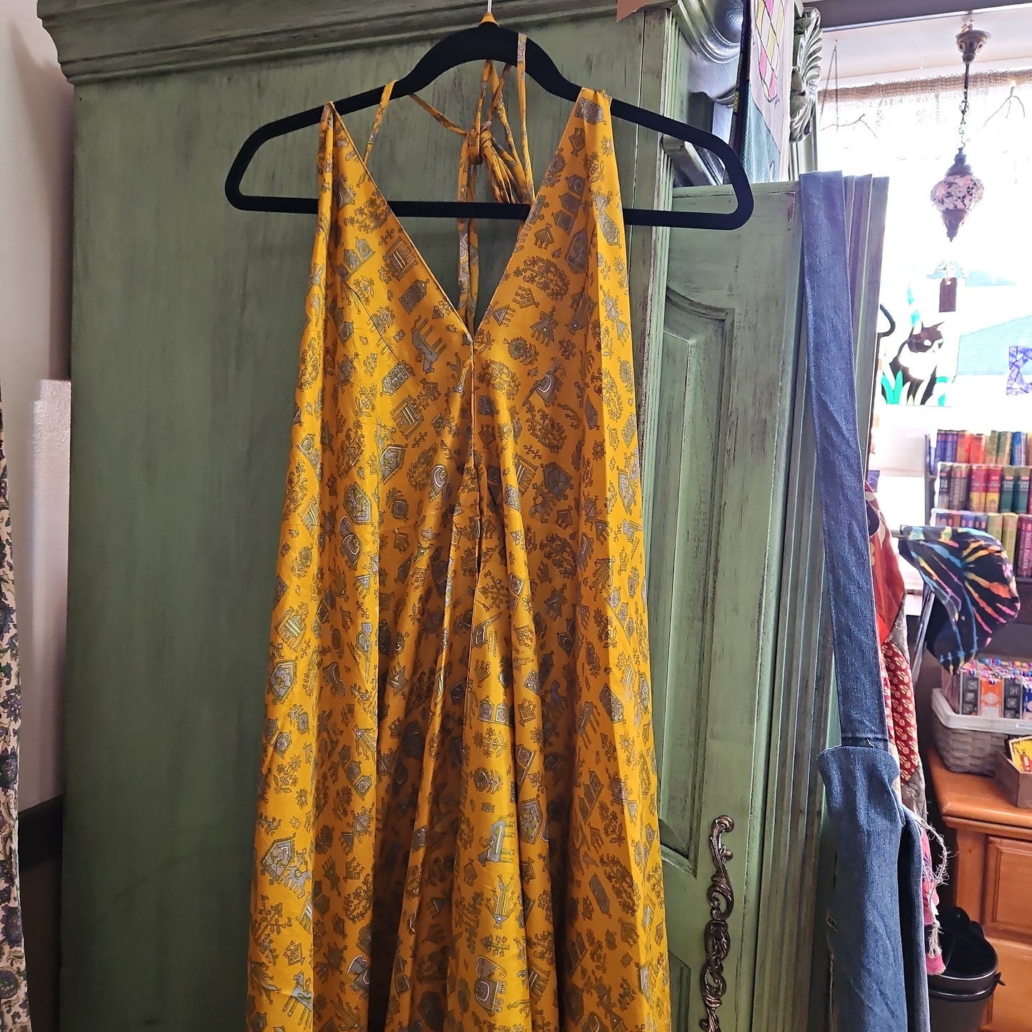 Full Length Boho Halter Top Dress - Paths of the Spirit