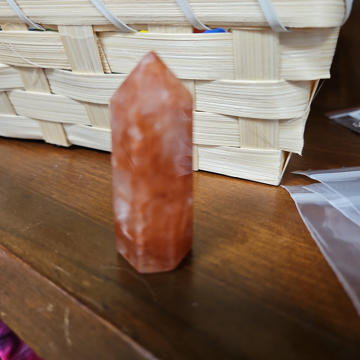 Strawberry Quartz Tower 2"