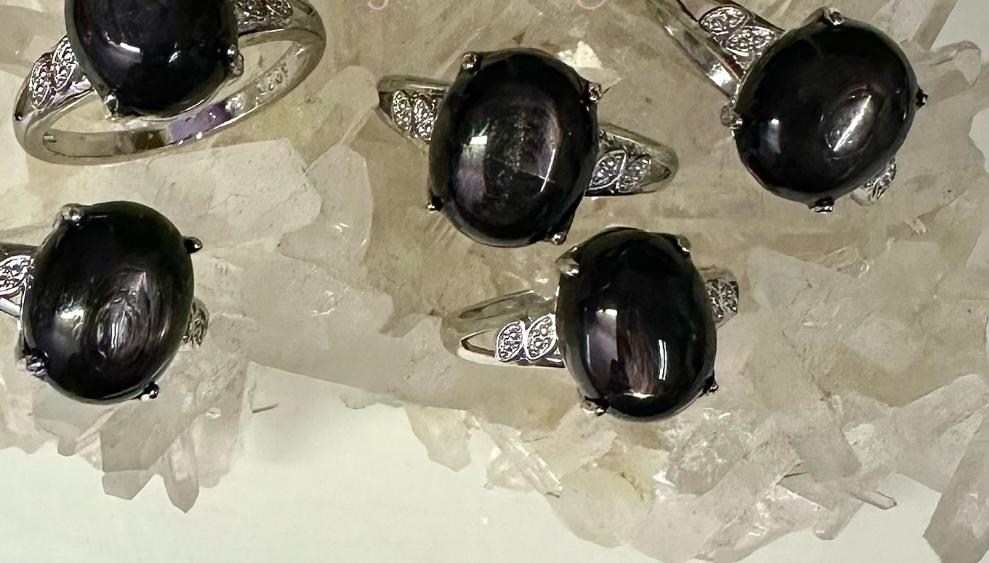 Hypersthene ( Ferrosilite ) Gemstone Ring