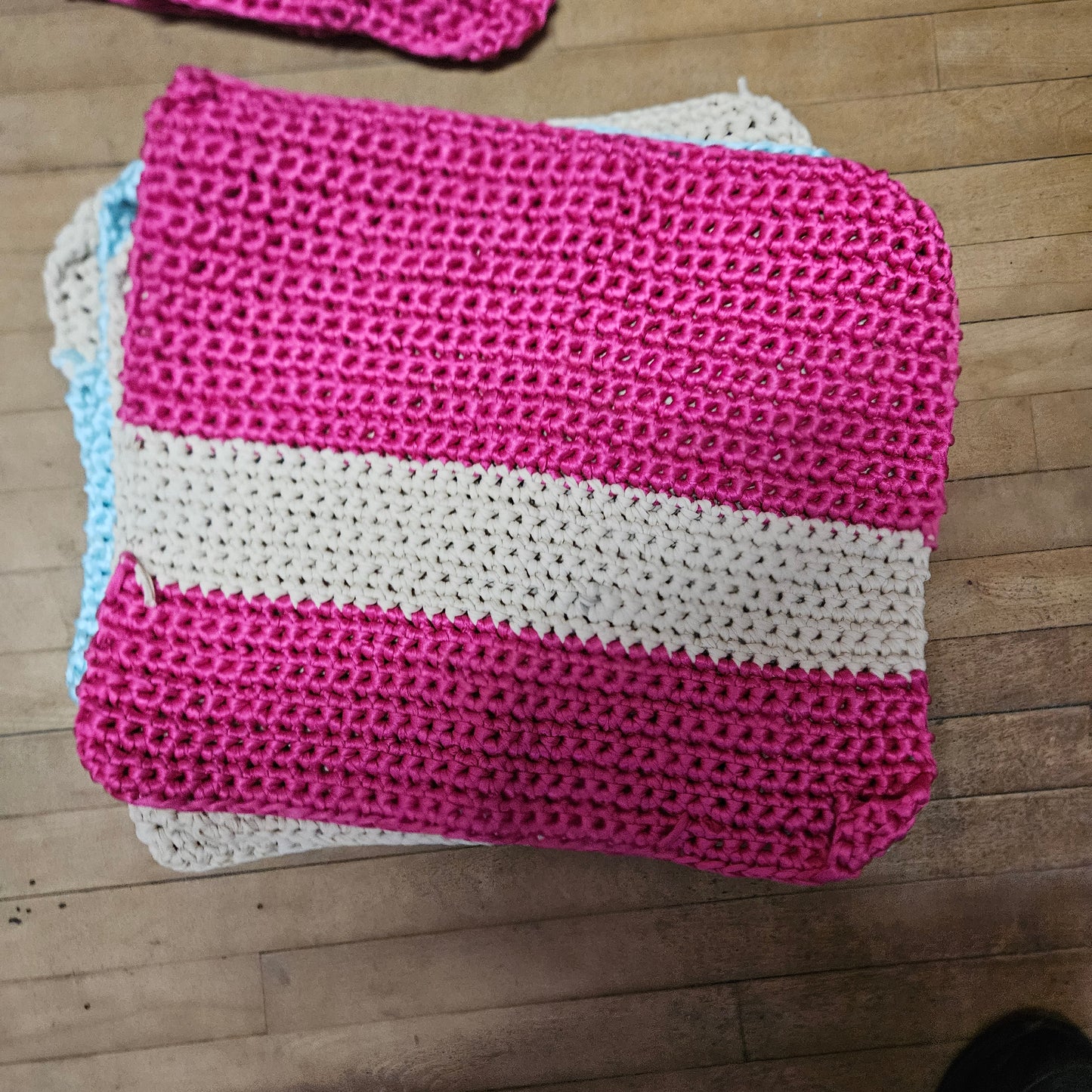 Handmade Meditation / Yoga Crochet Square Mat 20 x 20” - Made Locally