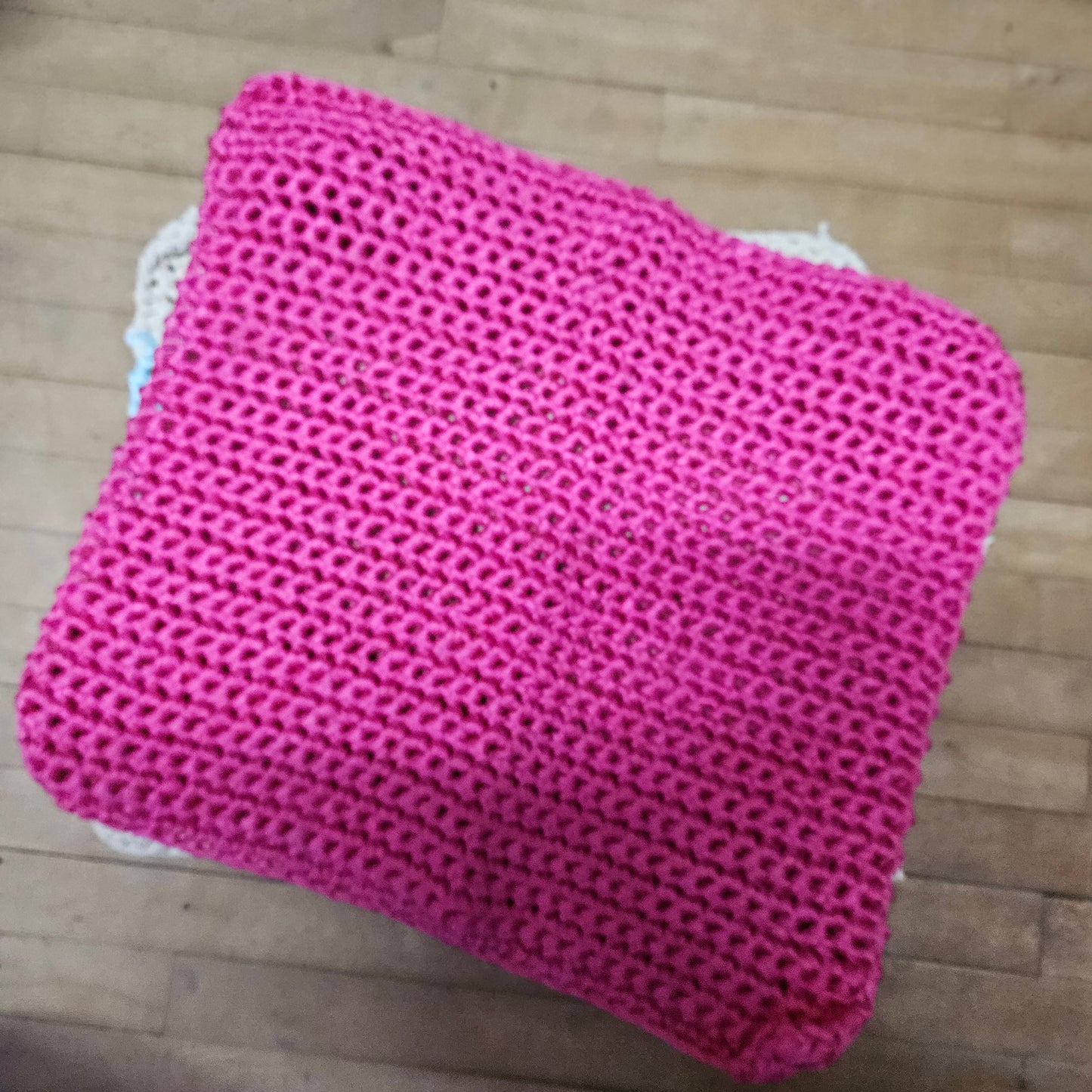 Handmade Meditation / Yoga Crochet Square Mat 20 x 20” - Made Locally
