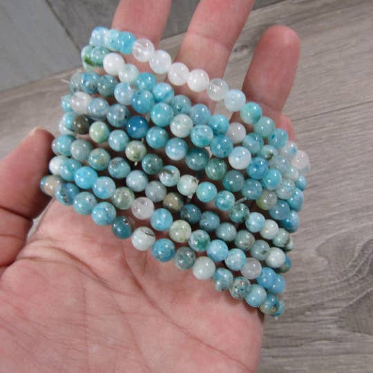Heminmorphite - Bead Bracelet 6mm