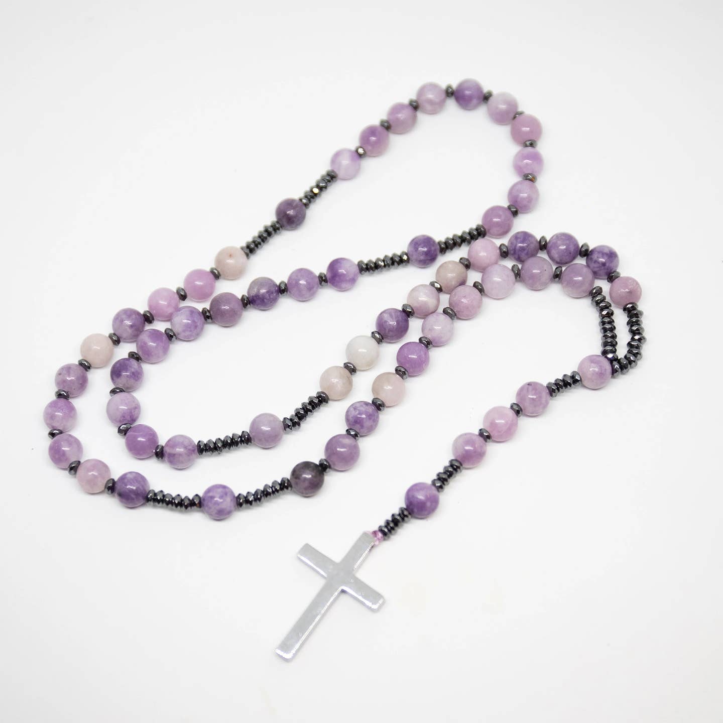 Lepidolite Rosary - Prayer Beads - 8mm