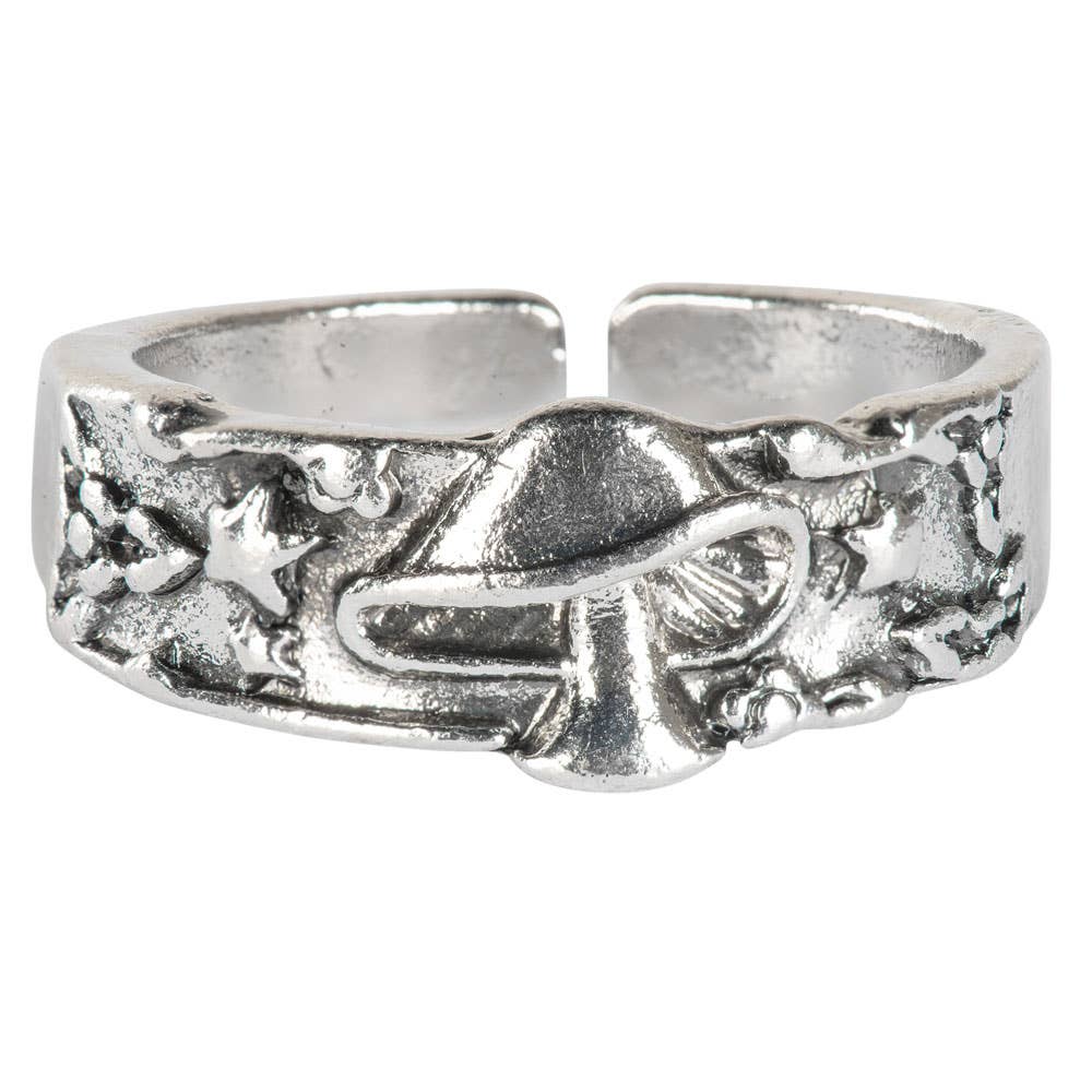 Mushroom Adjustable Band Ring