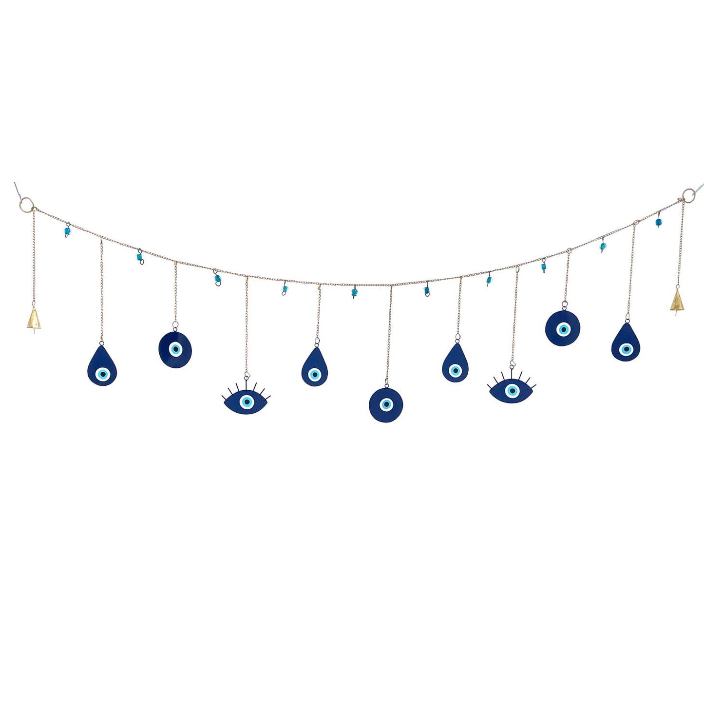 Evil Eye Garland with Bells