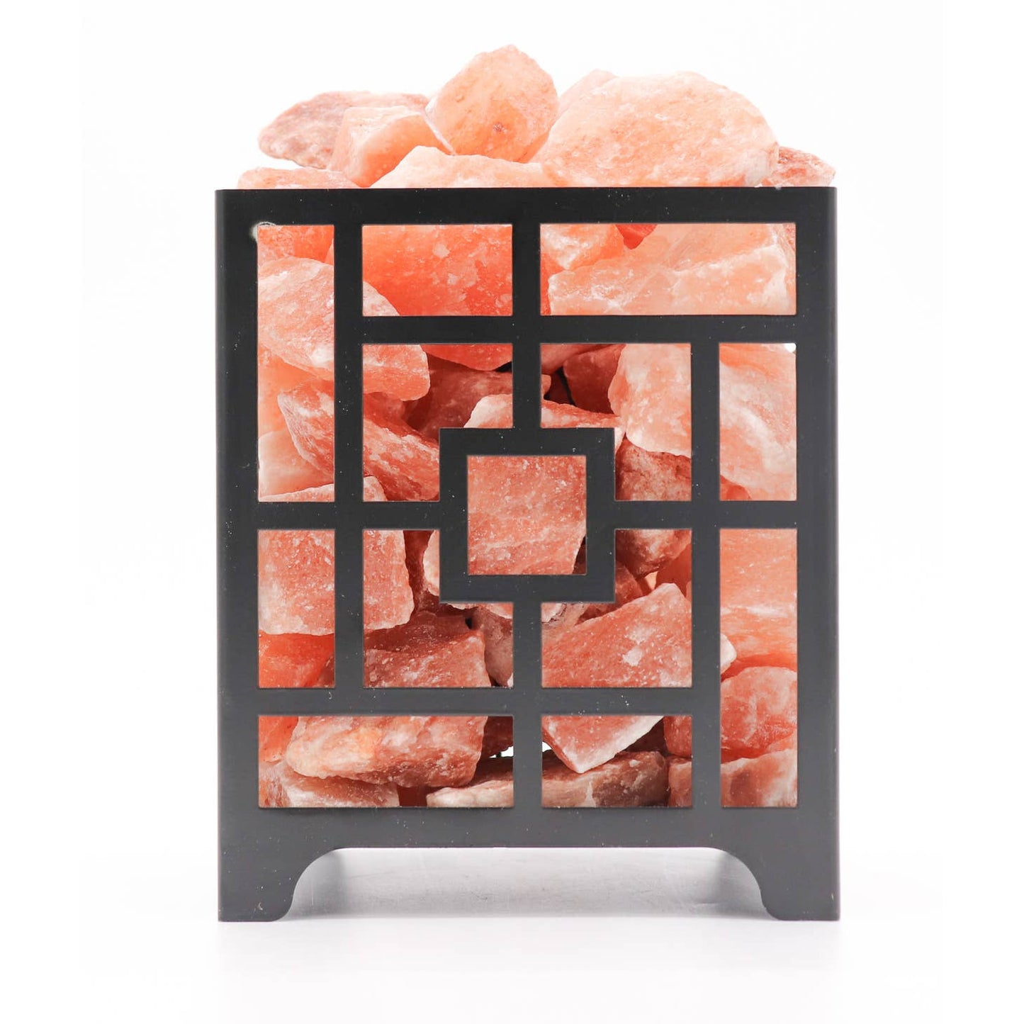 Himalayan Salt Square Basket Lamp 6 - 7 lb