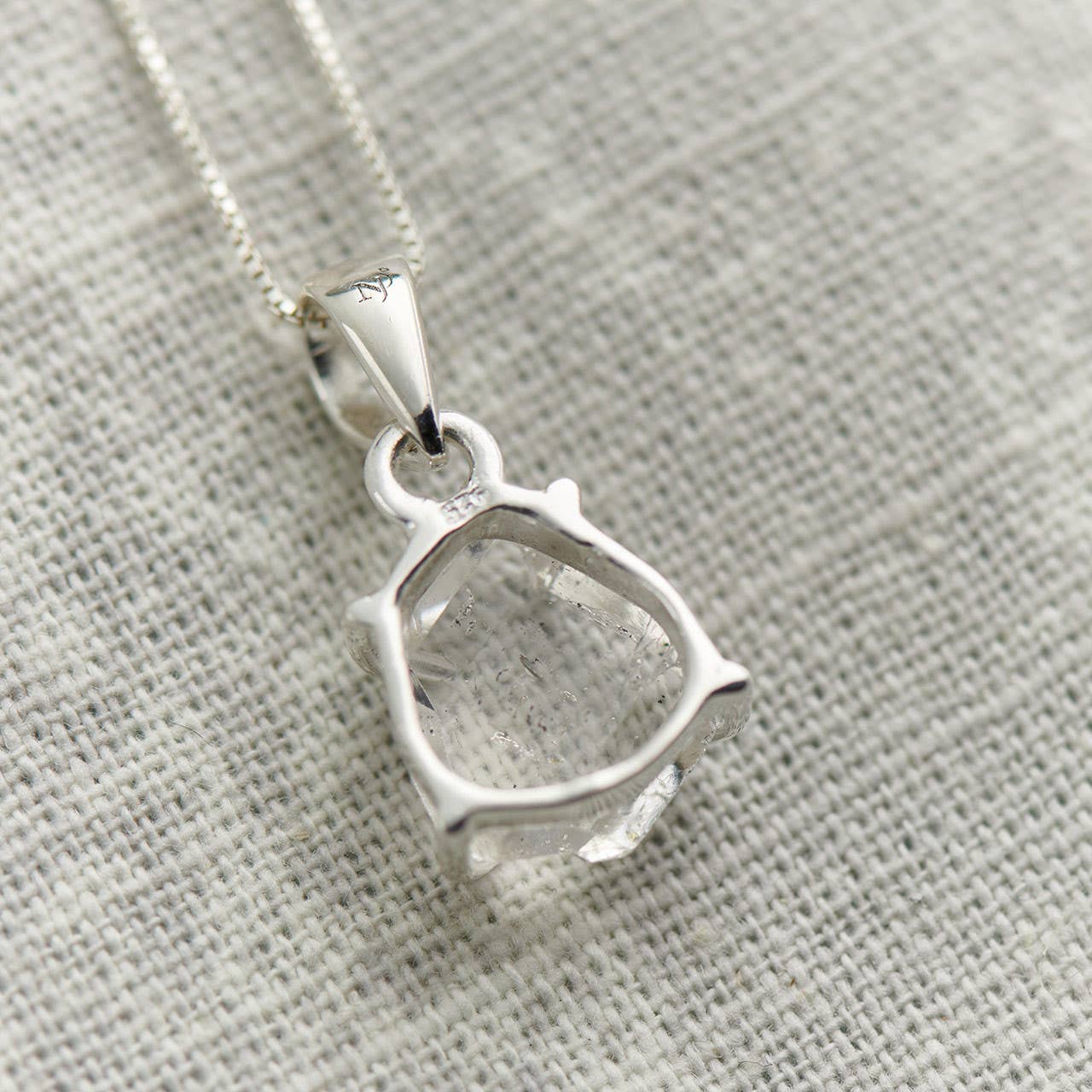 Herkimer Diamond Pendant Sterling Silver