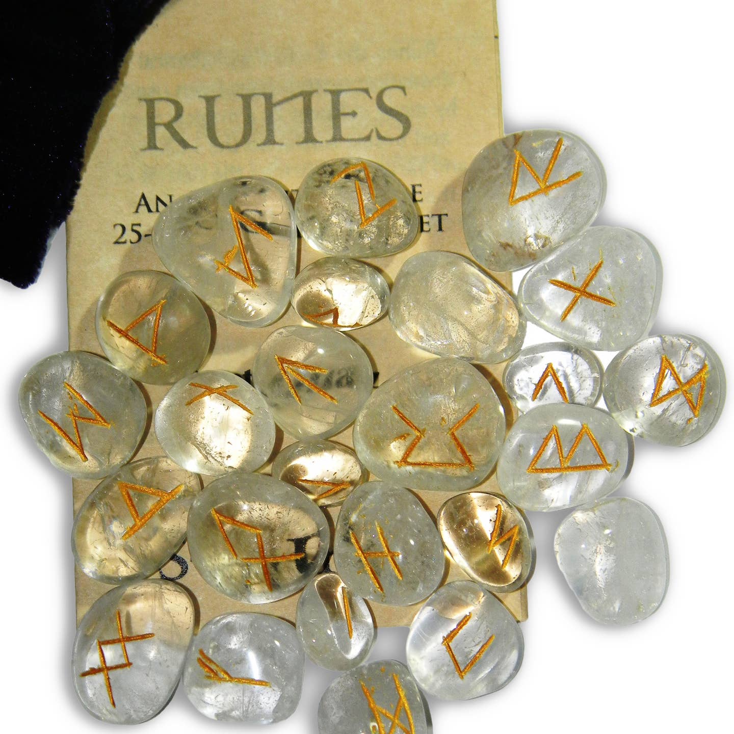 Crystal Quartz Gemstone Runes - Starlinks Gifts
