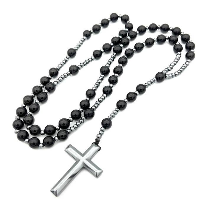 Black Obsidian Rosary - Prayer Beads - 8mm