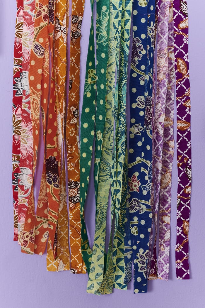 Chakra Moon with Quartz Batik Wall Hanging