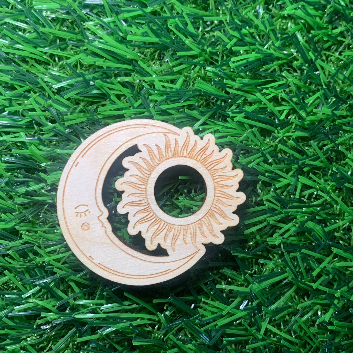 Mini Moon & Sun Sphere / Crustal Ball Stand