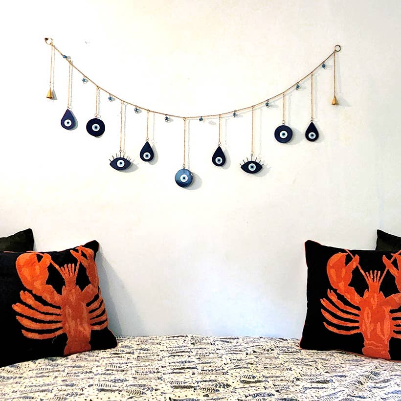 Evil Eye Garland with Bells