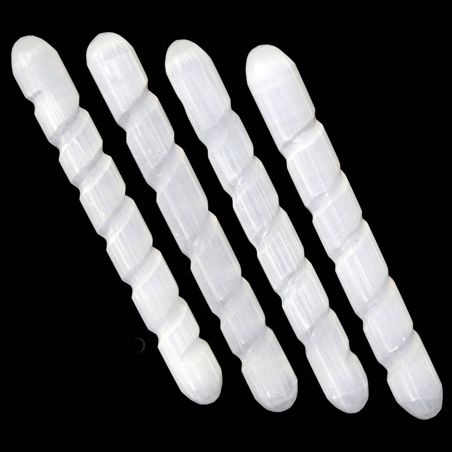 Selenite Spiral Massage Wand 5 1/2"