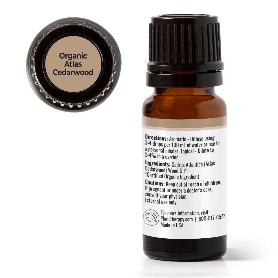 Atlas Cedarwood Essential Oil 10 Ml ( Kidsafe ) Organic