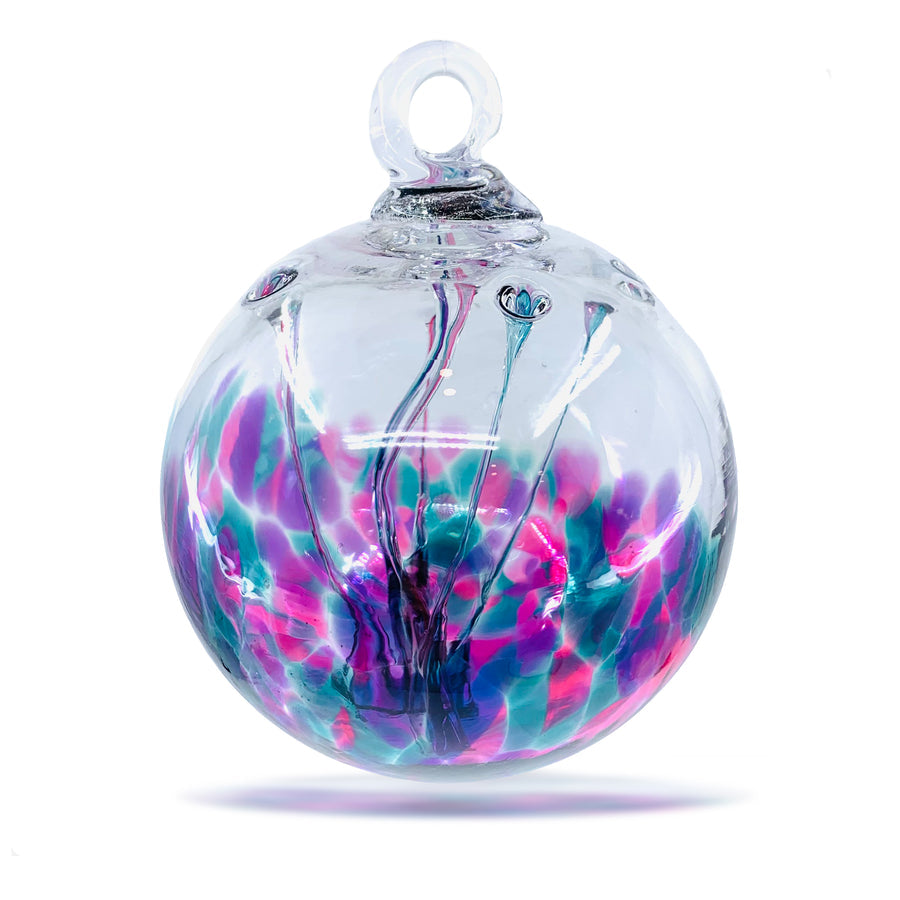 Blown Glass Wish Ball by Luke Adams 4" - Suncatcher / Witchball