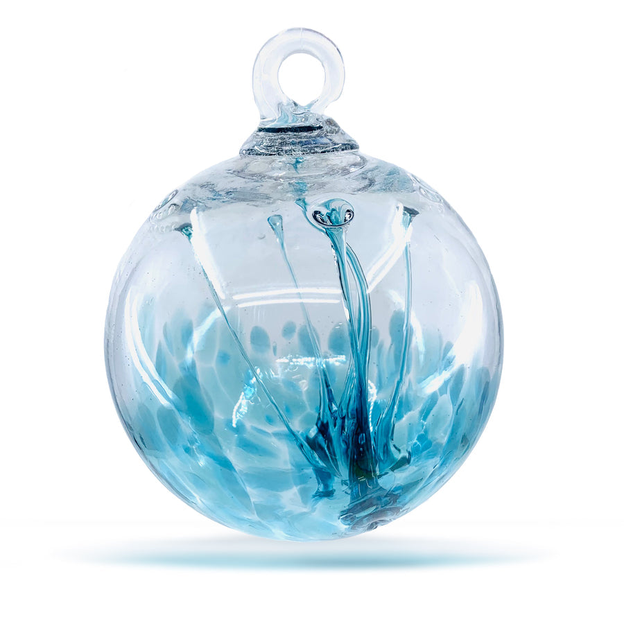 Blown Glass Wish Ball by Luke Adams 4" - Suncatcher / Witchball