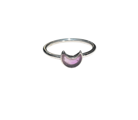 Crescent Moon Adjustable Ring