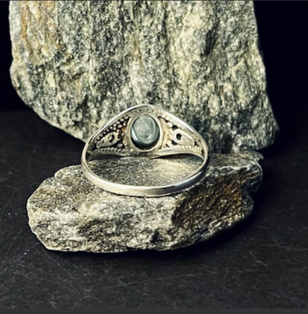 Blue Topaz Class Ring Style