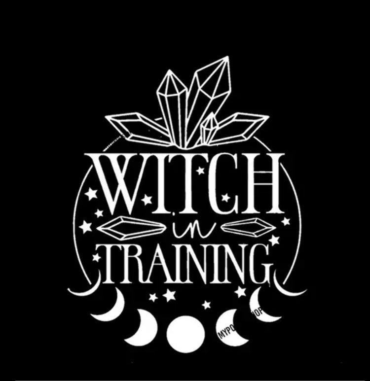 Witch In Training Vinyl Sticker / Car Decal