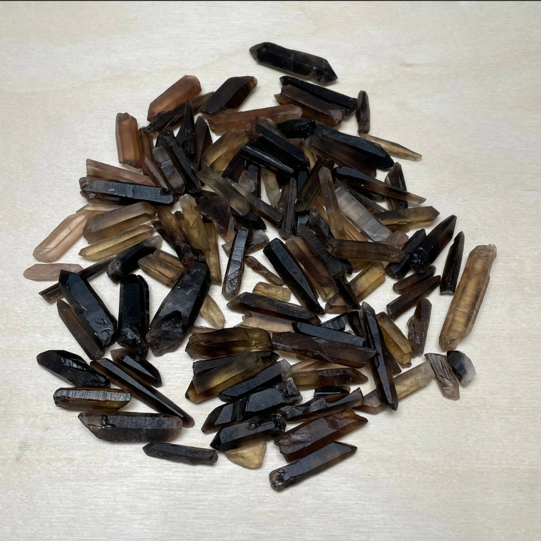 Quartz, Smokey - Small Points ( Set of 4)