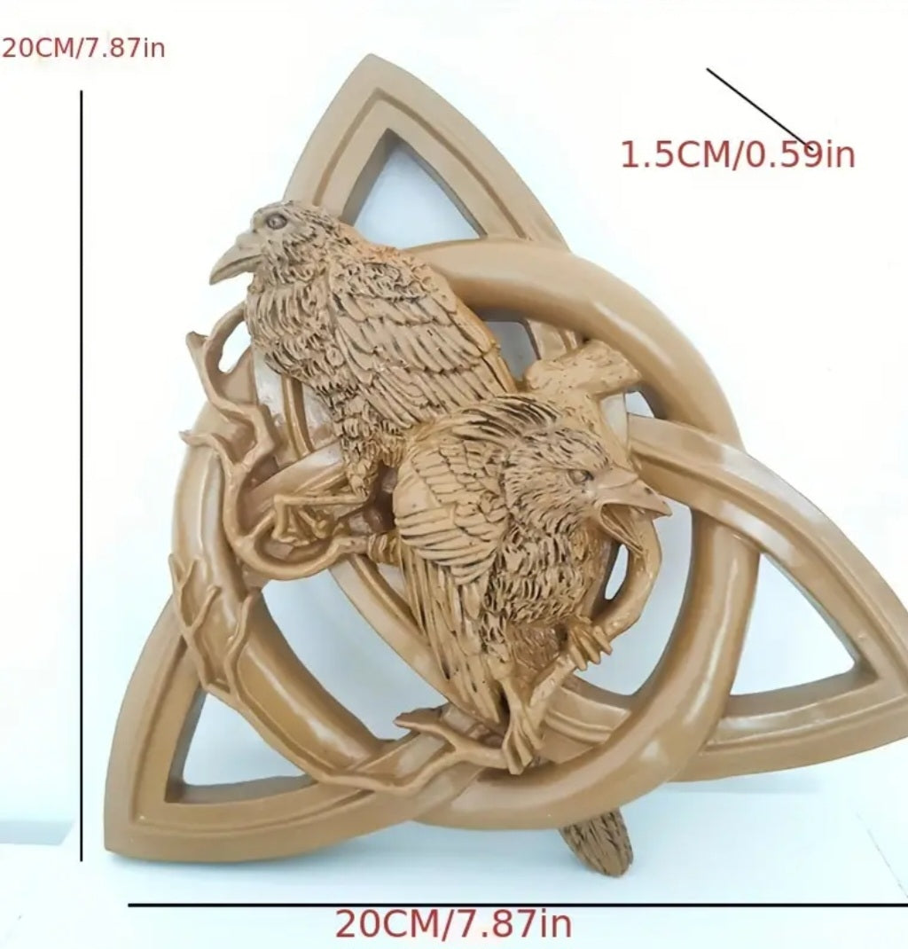 Triquetra with Ravens Wall Art