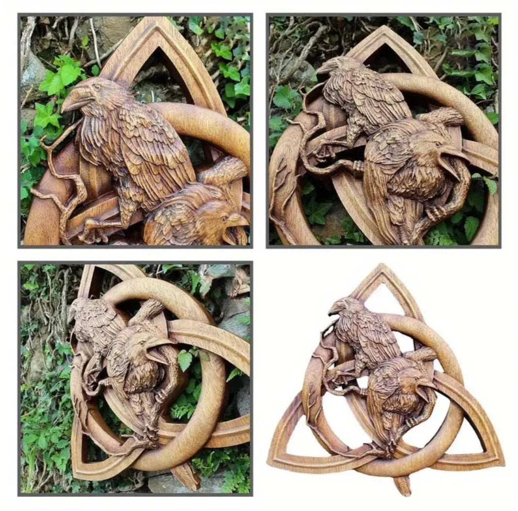 Triquetra with Ravens Wall Art