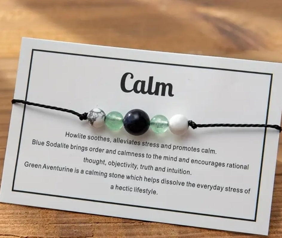 Calm Intention Gemstone Bracelet