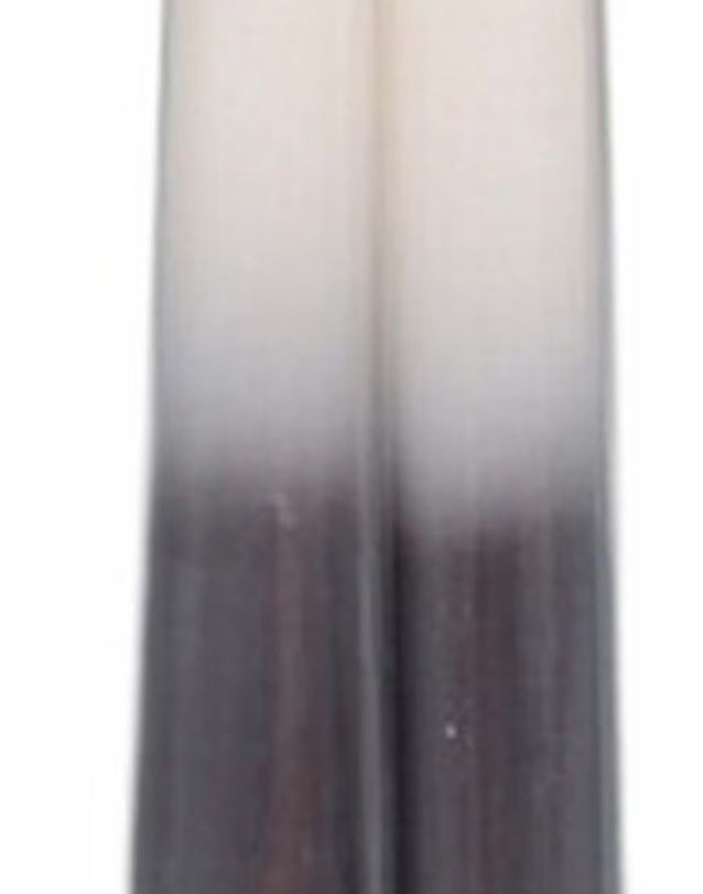 Taper Black and White Ombre Candle Set - Unscented