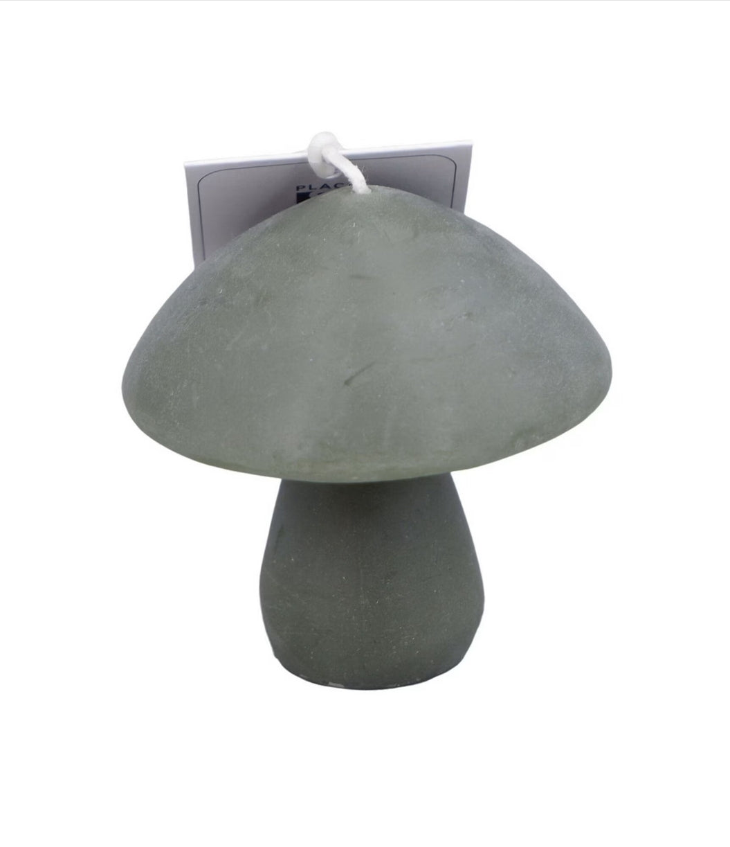 Unscented Mushroom Candle 4oz 3  x 3"