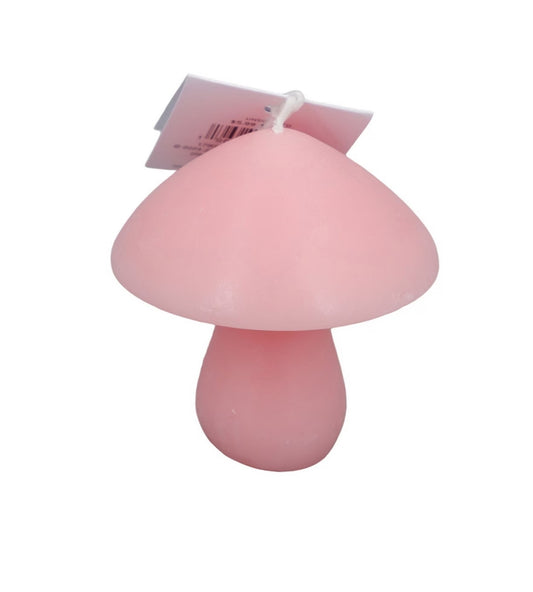Unscented Mushroom Candle 14 oz 4 1/2 x 4 1/2"