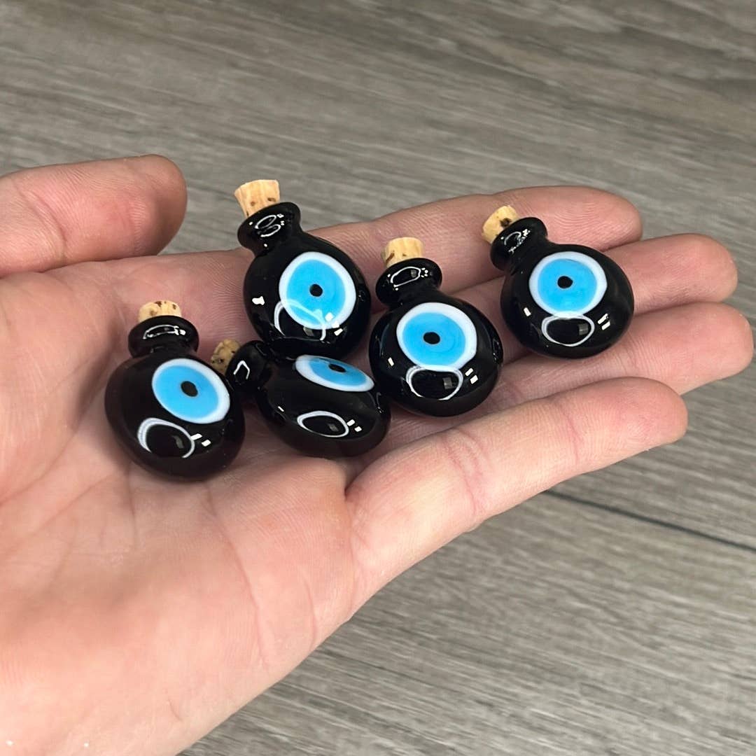 Evil Eye Mini Stash / Spell Bottles - Empty