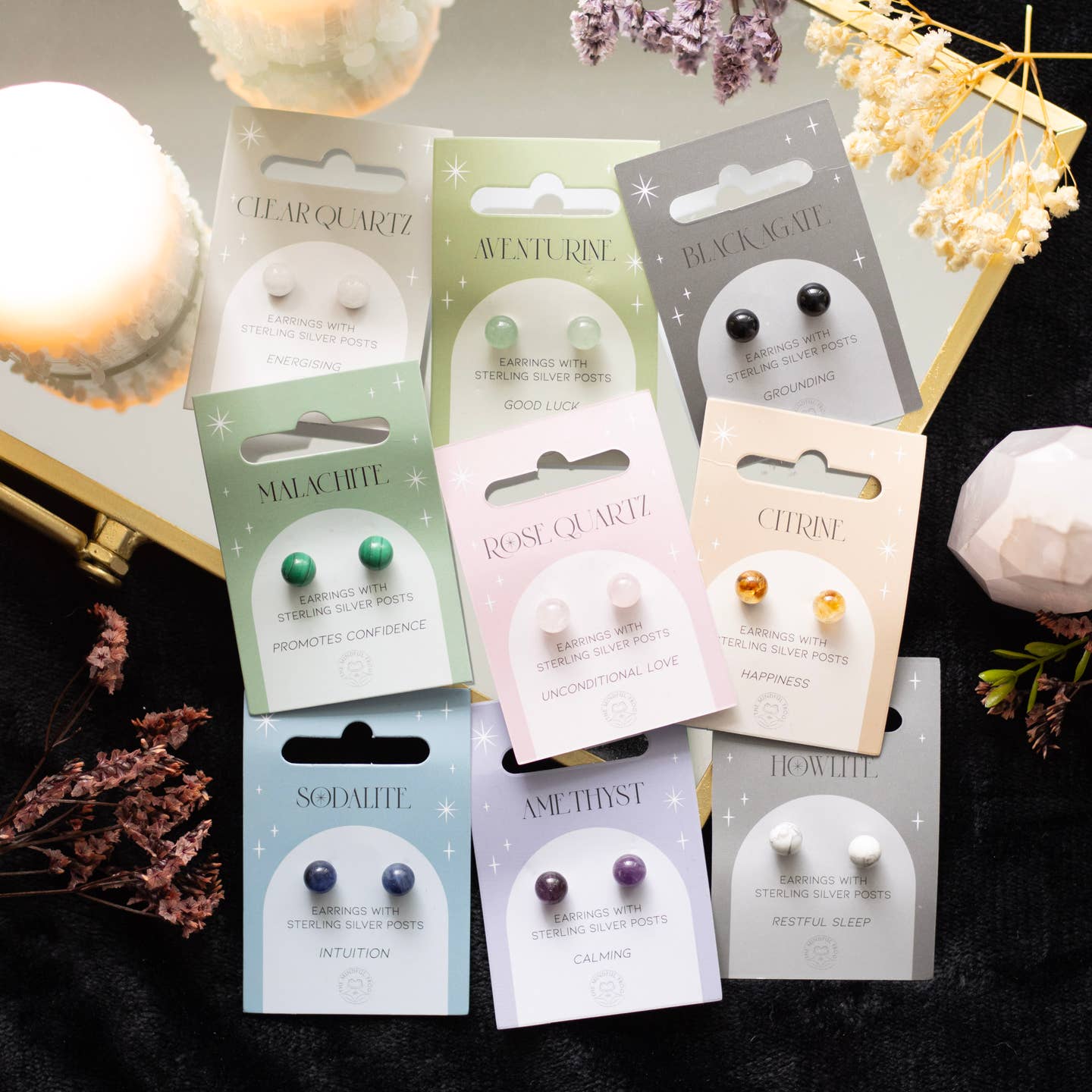 Semi Precious Gemstone Earrings
