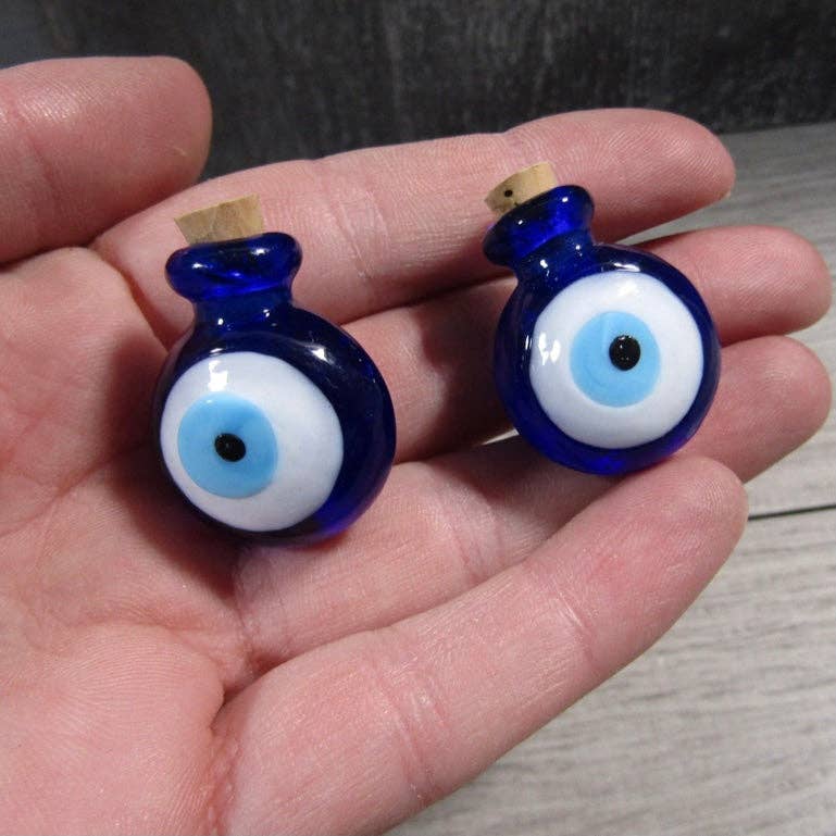 Evil Eye Mini Stash / Spell Bottles - Empty