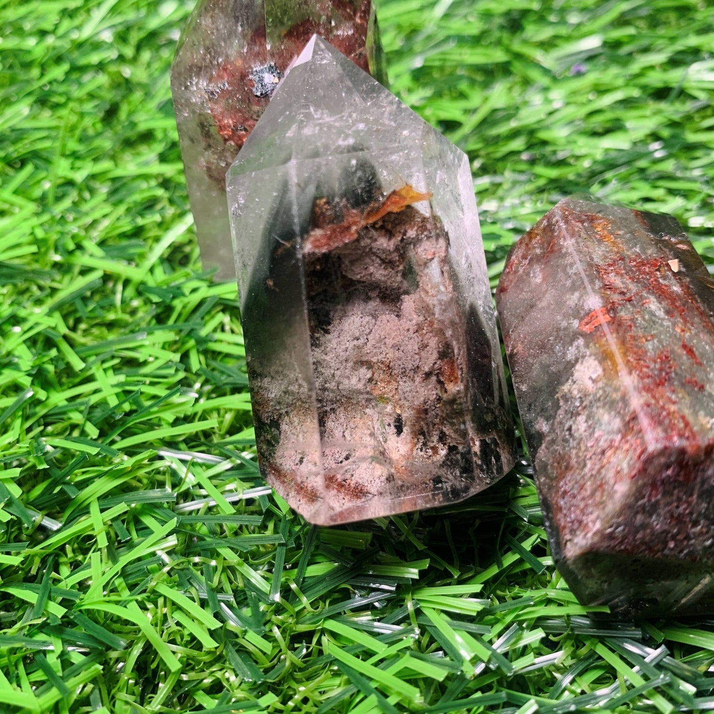 Lodalite ( Inclusion Quartz or Garden Quartz ) Small Towers