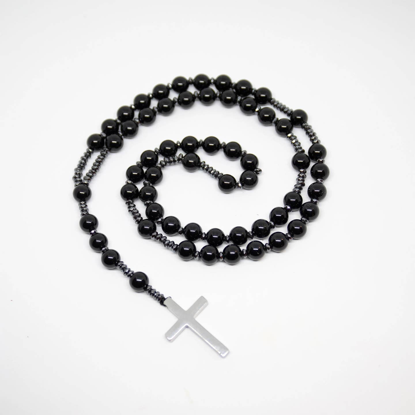 Black Obsidian Rosary - Prayer Beads - 8mm