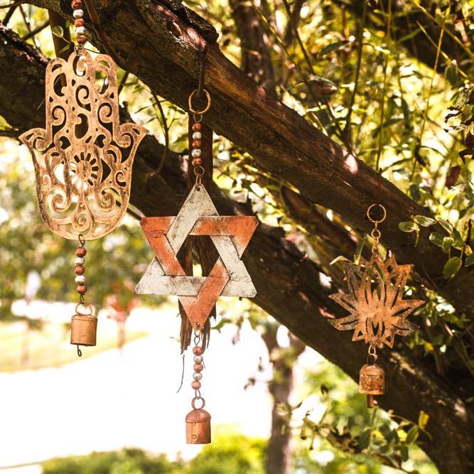 Hamsa Ribbon Wind Chime